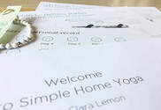 Home yoga course by post with Clara Lemon